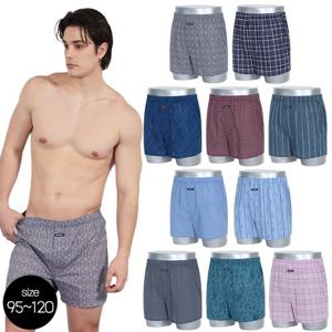 [방송히트]프로스펙스 TR003 빅사이즈 데일리 순면 트렁크 10종(95-120)