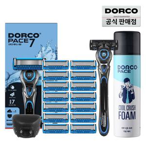 ★적립금사용가능★ 도루코 페이스7 면도기 풀세트 7호(핸들+면도날 총15입+폼+케이스)/7중날 호환가능