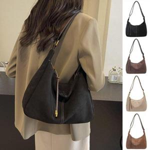 여성 심플 스웨이드 숄더 크로스백 가방 WFK3PMT