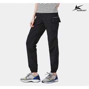 [코몽트][코몽트] 여성 밴딩 조거 카고 팬츠 블랙