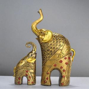 키밍 인테리어 소품 황금코끼리 세트 장식 집들이선물 W764BA2