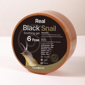 푸드어홀릭 리얼 블랙스네일 수딩젤 300ml /달팽이크림 수딩겔 빠른보습 탄력케어