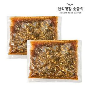 한식명장 송금희 반찬 국내산 고추채장아찌 500g x 2개