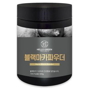 [헬로우그린] 100% 페루산 블랙 마카 분말 300g(통)