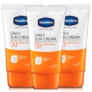 바세린 데일리 선케어 썬크림 50ml 3개 SPF 50+PA+++