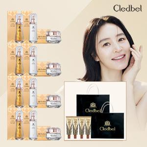 [방송에서만]끌레드벨 럭셔리 골드 리프팅 기초세트 매니아 (4세트+아이크림4종)