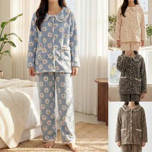 [엄마옷 로즈맘] 한동카라수면홈웨어상하세트