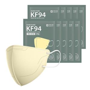 자우버탁 에버퓨어 새부리형 황사방역마스크(KF94)(베이지/대형) 50입