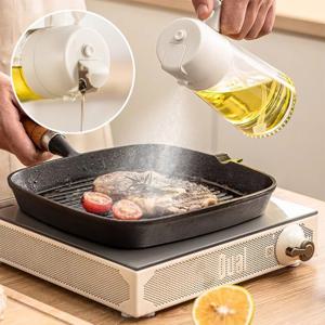 원터치 오일 스프레이 470ml 유리병 투웨이 용기 간장 소스 기름병 소스통 R269