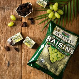 썬뷰 유기농 건청포도 198g 캘리포니아 점보 건포도 건과일