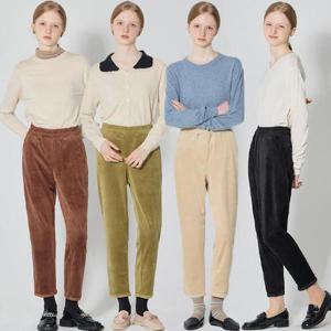 ★4종세트★[르오트(LeOT)]  웜 트리코트 소프트 퍼 코듀로이 기모 팬츠 4종세트-사이즈 55~99다양