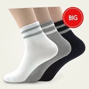 윌리엄리  남성 빅사이즈 양말 링글중목 5족 묶음
