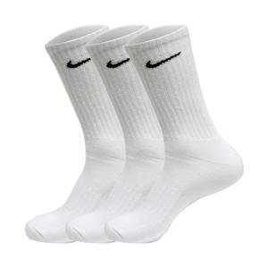나이키 쿠션 3켤레 세트 장목 헬스 운동 양말 흰색 SX4508-101