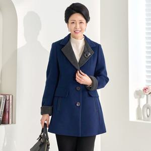 [엄마옷 로즈맘] 리움배색울자켓