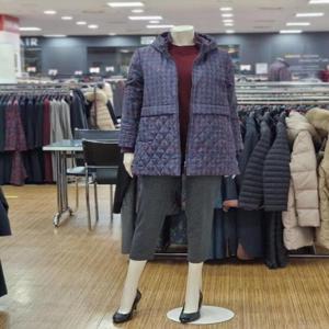 [베아뜨리체]체크 패턴 누빔 패딩 점퍼 재킷 BOWJK1010