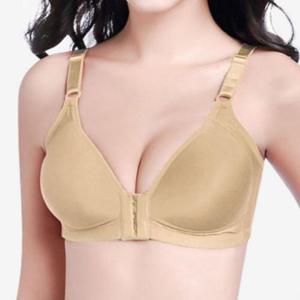 빅사이즈 브라 여성 노와이어 앞후크 편한 부드러운 WFHVYIN
