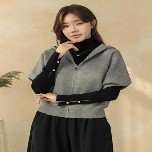 [디얼마미][디얼마미] 헤즈 가오리 니트 가디건 /마담 미시 중년 여성 빅사이즈 40대 50대