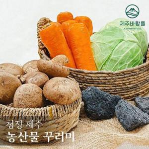 [신세계]제주 농산물 꾸러미(세척당근 1kg x 2봉, 표고버섯 300g, 양배추 1kg x 2개)