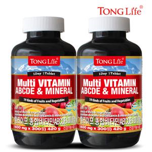 통라이프  종합비타민ABCDE 300정-2병