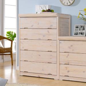 에팔 레드파인 원목 800 속깊은 워시도장 5단 서랍장