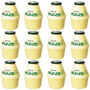 빙그레 바나나맛 우유 240ml x 12개 단지우유