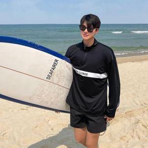 [비바럽]프레스코 아노락 래쉬가드-남자 SW19795F 반집업 긴팔 루즈핏 티셔츠 빅사이즈 래쉬가드 비치웨..