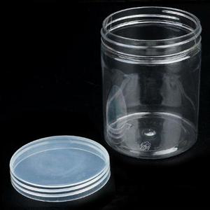 원형통 7cm300ml 투명 수납 케이스 플라스틱 보관함 [WD6F349]