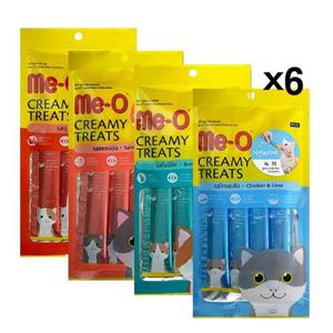 미오 크리미 4p X6 고양이츄르 짜먹는 영양간식 습식 (WBC14C6)