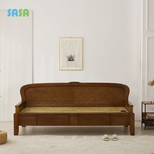 사사가구 엘라201 서랍형 황토 카우치 원목온열소파 마그네슘보료