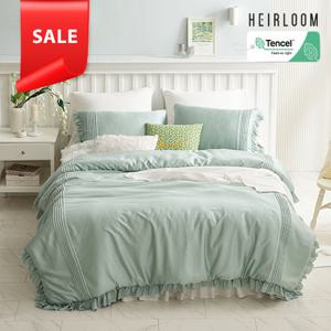 [Q]렌징사 정품 텐셀모달100% 에어룸 침구풀세트(이불+볼룸패드+베개커버2장)