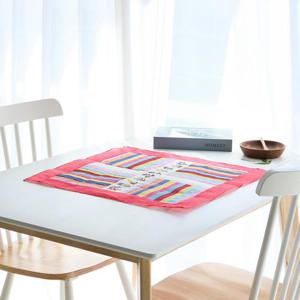 [박씨상방] 모시 꽃자수 무지개 밥상보