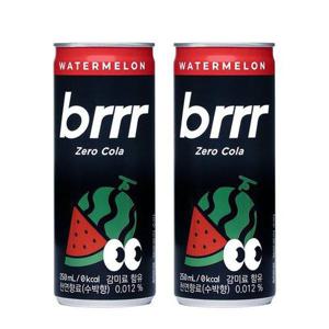 갤러리아_부르르 제로 콜라 수박 250ml 30캔 여름음료 수박음료