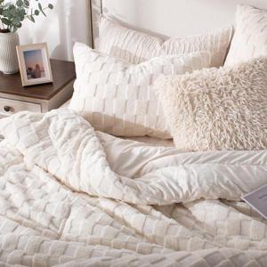 [벨리에르] 클라우드K 극세사 이불+베개커버세트(퀸)