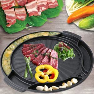 키친아트 고기굽는판 계란찜 구이팬 소고기불판 멀티원형불판