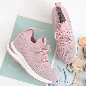 [더힐슈즈] 니트 스판 키높이 여성 여자 슬립온 운동화 스니커즈 7.5cm/3color sjssz-sm668