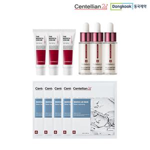 [초특가] 동국제약 센텔리안24 더 마데카크림 시즌6 15ml 3개 + 멜라캡처앰플 15ml 1개 + 마데카랩 마스크팩 5장 올인원 패키지