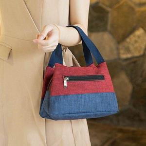 미니 스퀘어백 캐주얼 여성 가방 캔버스 미니백 손가방 W959E14