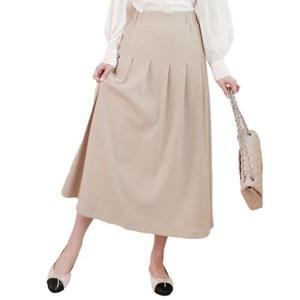 [제니유]따숨 여성 겨울 기모 밴딩 플레어 주름 롱 스커트