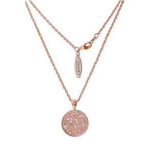 [BZJKVDIW_4A]N026 크리스탈 로즈골드 롱목걸이