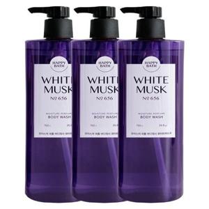 [해피바스]해피바스 모이스처퍼퓸 화이트머스크 바디워시 760gx3