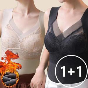 [로즈엘리][2장세트] 후끈기모 노와이어 롱브라렛 겨울이너 내의 4컬러