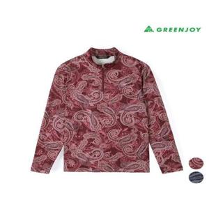 [그린조이]그린조이 세이브존07 여성 페이즐리 프린트 반지퍼 티셔츠 GF25KL23W2 (41295527)