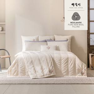 [K+K]10%앱할인 /호주산 100% 삶은양모  피그먼트  차렵이불 2장+ 베개커버2장 /영화2[박술녀]