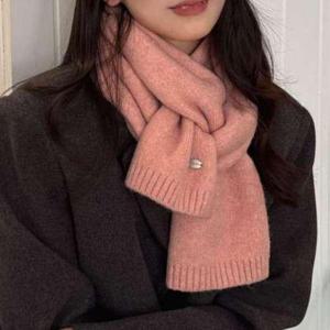 [애슬릿] 울 머플러 여성 남성 니트 롱 목도리 가을 겨울 선물 커플