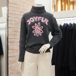 [JJ JIGOTT][JJ지고트]케이블 슬리브 울 풀오버 니트GNCA1POR6_DG