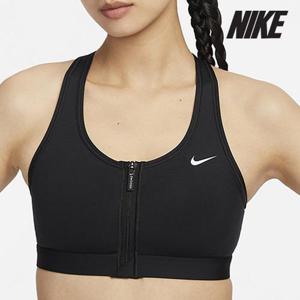 [세일] 나이키 여성용 스포츠브라/ FN2732-010/ 우먼스 프런트 지퍼 미디엄 서포트 패드 스포츠 브라
