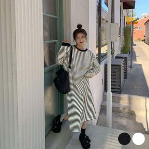 롱원피스 빅사이즈 원피스 기모원피스 두꺼운원피