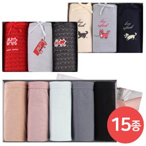 물랑루즈 외 면스판 여성팬티 5매입 / 위생팬티 3매입 여자 속옷 세트 미디 맥시 데일리 요일 삼각