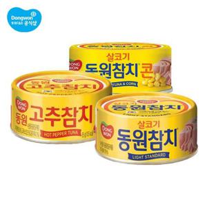 [동원]참치 라이트스탠다드 85g x 12캔/고추참치/콘참치