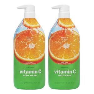 [뷰티 (기타)]해피바스 생귤 비타민C 바디워시 750g x2